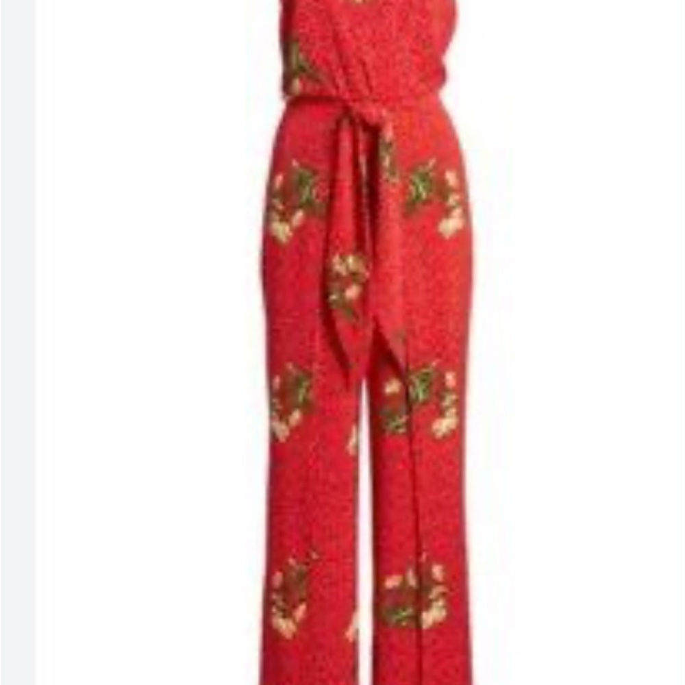 Socialite Floral polka dot jumpsuit - Size L - Picture 3 of 10